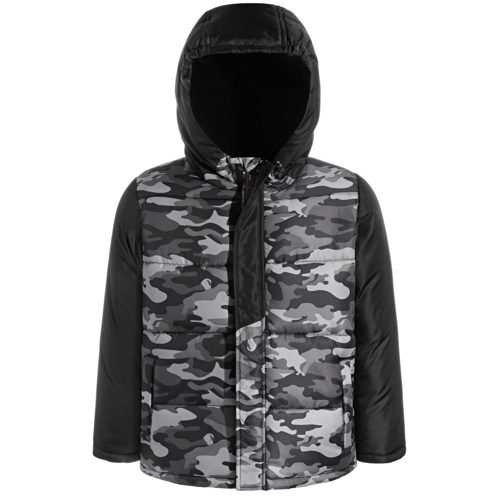 Rothschild Camo Puffer Jacket - Black Camo - Size 4T